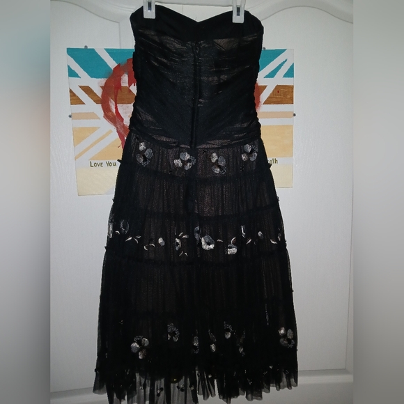 BCBG garden party / tea length cocktail dress - Picture 5 of 7